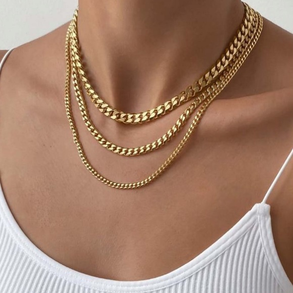 Gold plated cuban chain - Picture 3 of 3